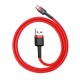 Baseus Cafule USB Lightning cable 2.4A 3m Red Black