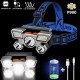 Camping Waterproof 5 LED Headlamp USB Rechargeable