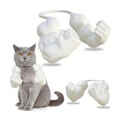 Funny Muscle Cat Arm Pendant