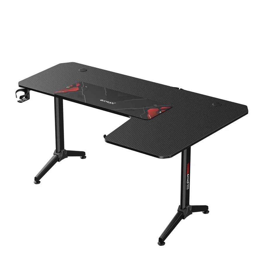 Gamax HY-R Gaming Table (R-Shaped) 160x100x75cm with Mousepad - Right