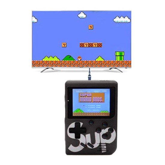 Classic Retro SUP 400 in 1 Game Console with Rechargeable Battery - Black