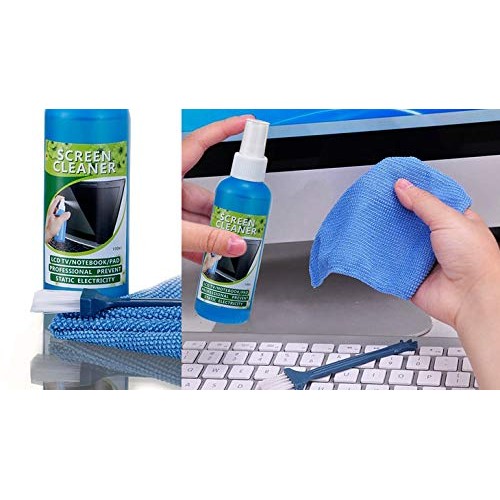 3 in 1 Cleaning Set for Screen PC, Laptops, Monitors, Mobiles, LCD, LED, TV