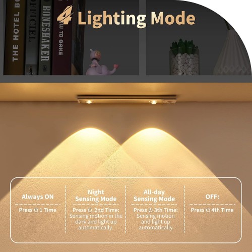 Rechargeable Smart Led Cabinet Closet Motion Sensor Light- 20cm