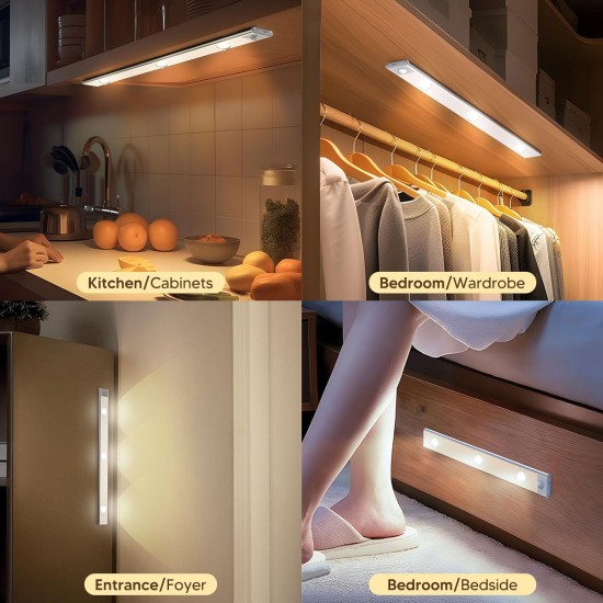 Rechargeable Smart Led Cabinet Closet Motion Sensor Light- 30cm