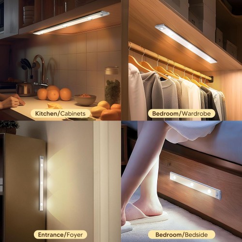 Rechargeable Smart Led Cabinet Closet Motion Sensor Light- 40cm