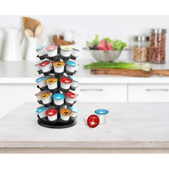 Coffee Pod Carousel Holder Organizer Compatible with 40 Keurig K Cup Pods