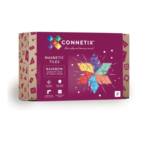 Connetix Rainbow Geometry Pack 30 Pieces