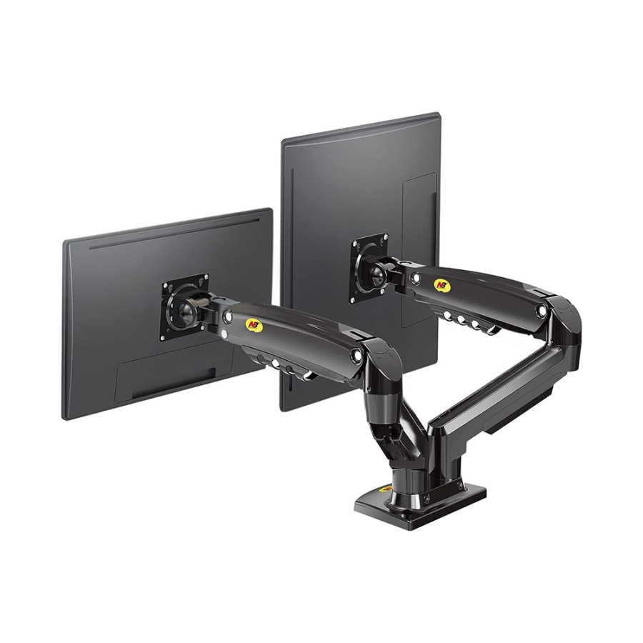 NB North Bayou Dual Monitor Stand Arm (Max size 32"/9KG Per ARM) - Black