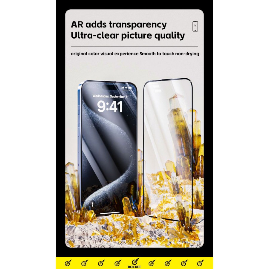 Rocket 8K Magic Glass Box Screen Protector (Clear) - iPhone 16 Pro Max