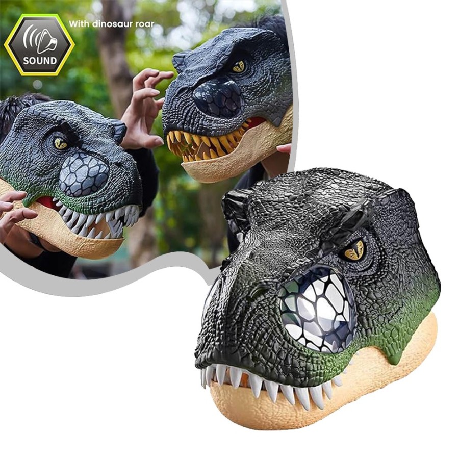 Dinosaur Moving Jaw Mask with Sound Effects