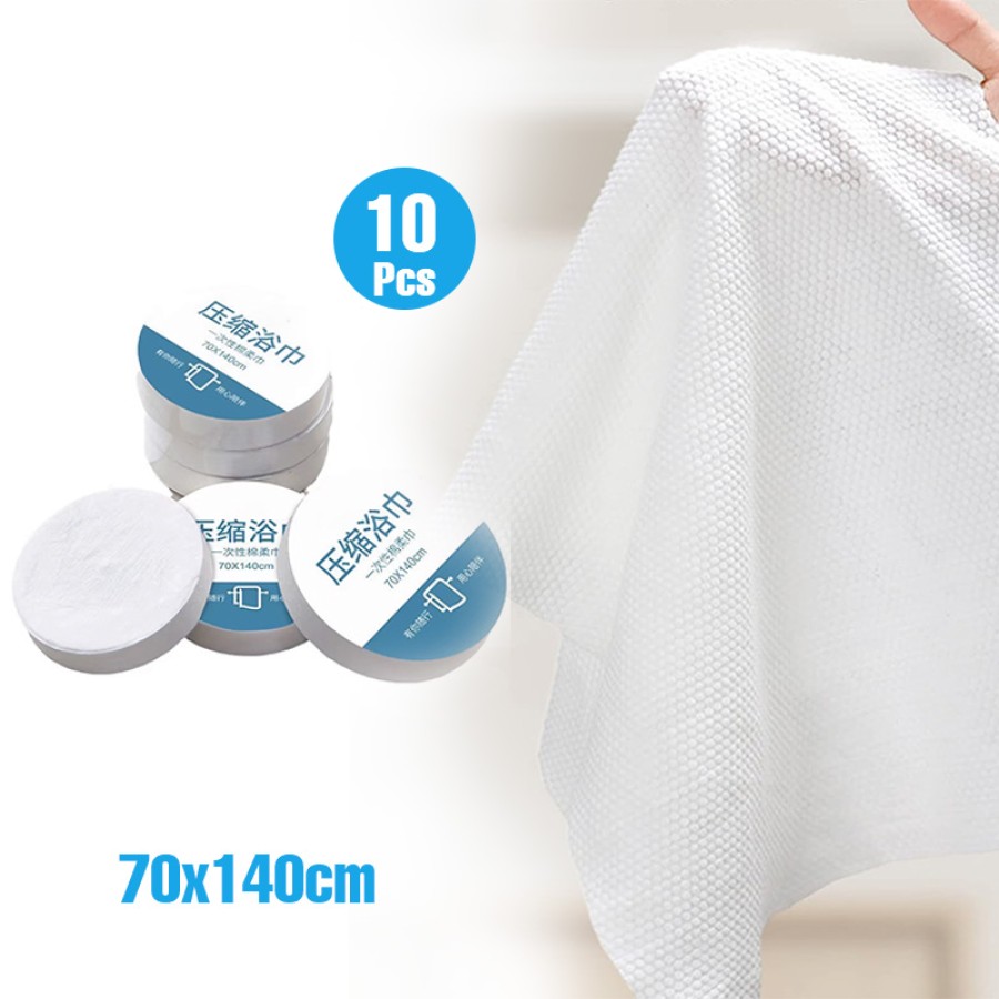 Disposable Compressed Bath Towel -10Pcs Disposable Compressed Bath Towel -10Pcs