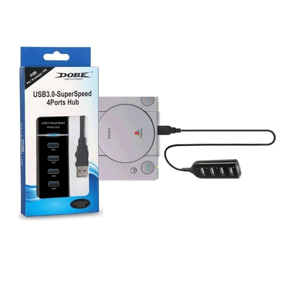 Dobe 4 Port Universal USB 3.0 HUB - PS1 CLASSIC