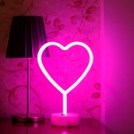 Heart Shape Neon Led Night Light Lamp
