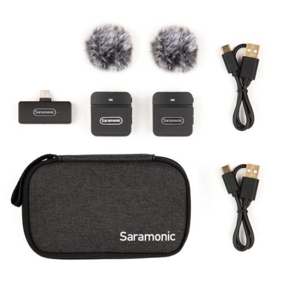 Saramonic Blink 100 B6 Ultra Compact 2.4GHZ Dual Channel Wireless Microphone System