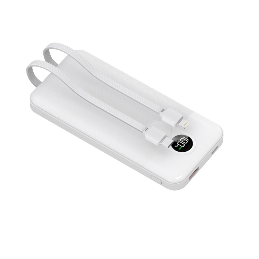 Porodo 10000mAh Powerbank Digital Display with C & Lightning Cable Porodo 10000mAh Powerbank Digital Display with C & Lightning Cable