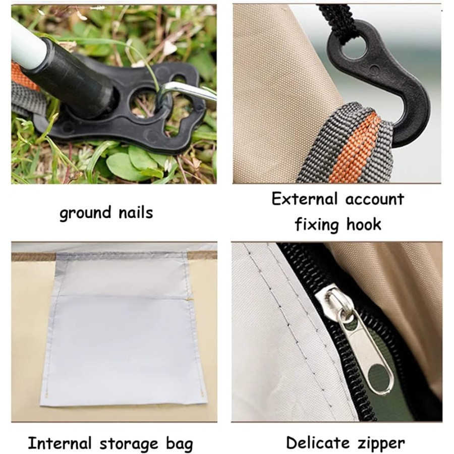 Large Outdoor Camping Tent (240x240x155cm)