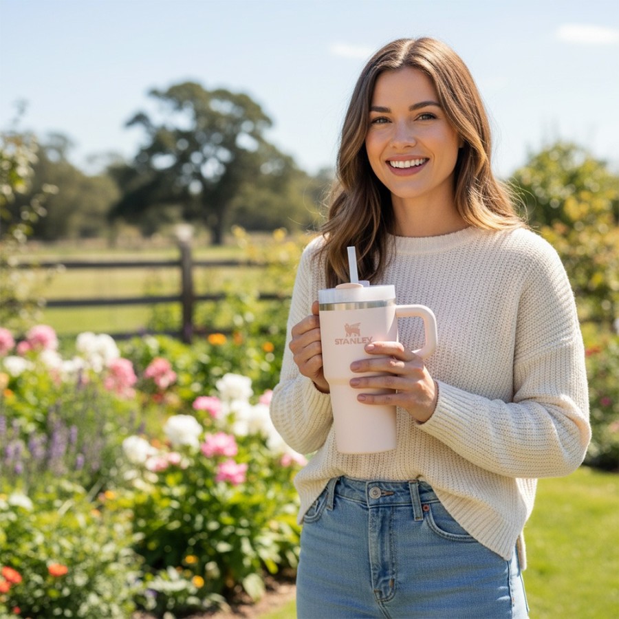 Stanley Quencher H2.O Flowstate Tumbler 20Oz - Pink