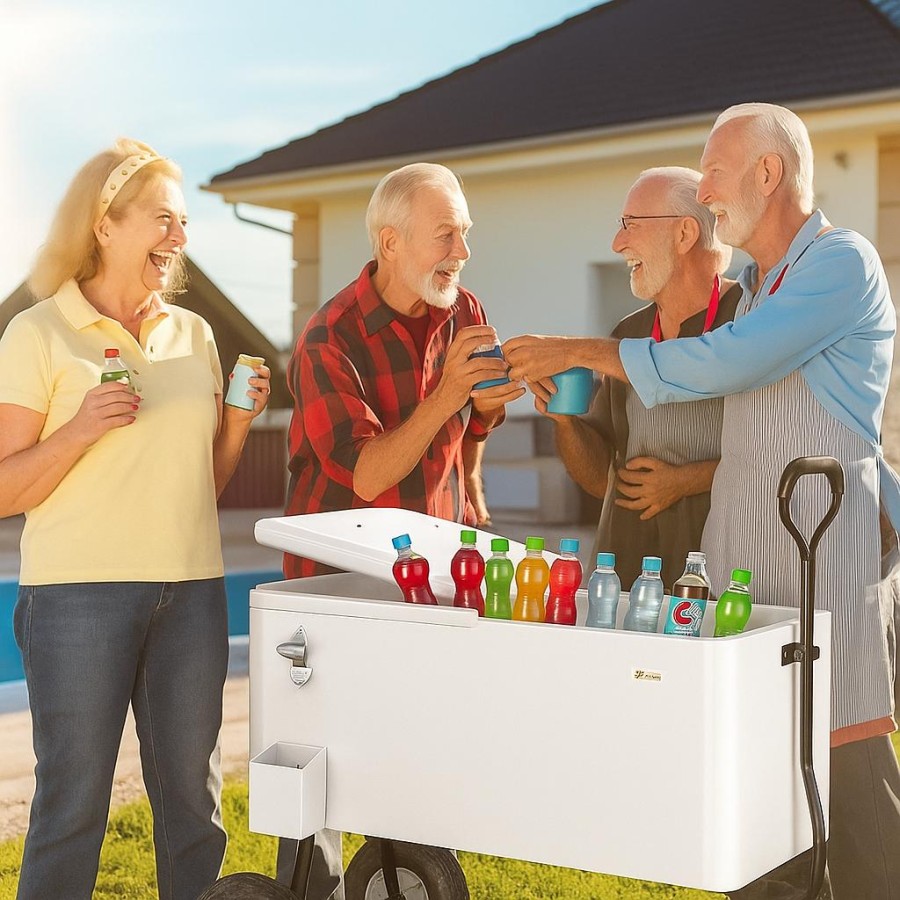 Wagon Rolling Cooler Ice Box 70 Liters Wagon Rolling Cooler Ice Box 70 Liters