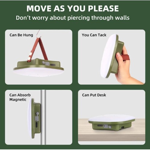 Rechargeable LED Camping Super Light with Magnet Light 15600mAH 80W