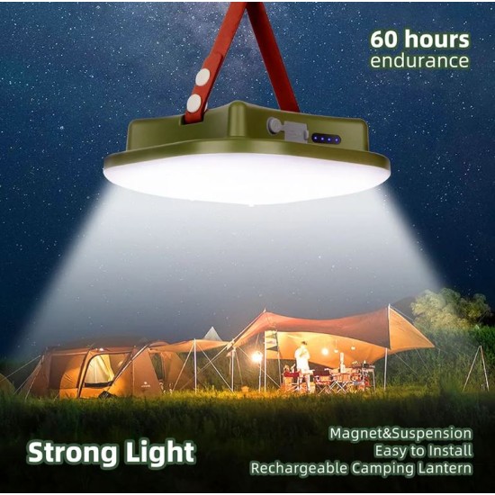 Rechargeable LED Camping Super Light with Magnet Light 15600mAH 80W