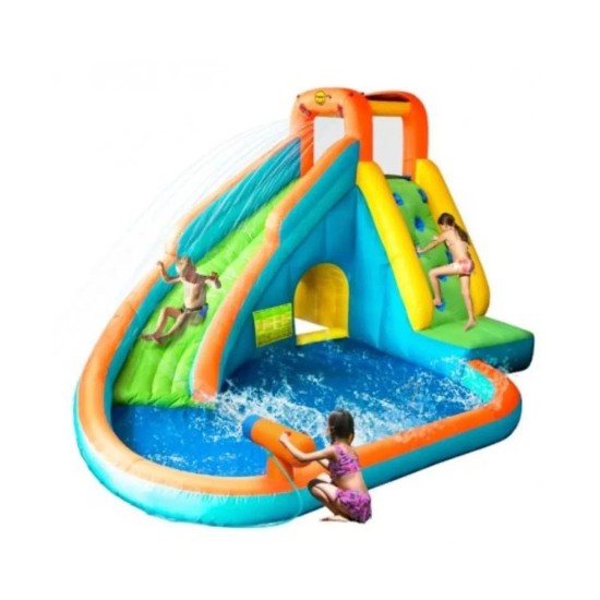 Happy Hop Water Slide With Pool and Cannon