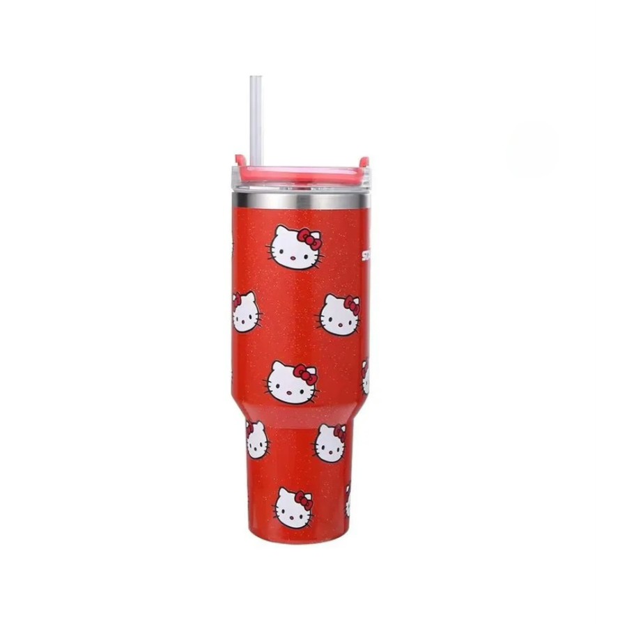 Stanley Quencher H2.0 Flow State Tumbler 40 Oz - Red Kitty Edition