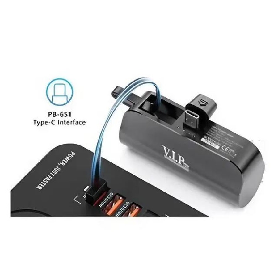 Power Bank Vip Pro 5000mAh with 18W Lightning or Type-C Port