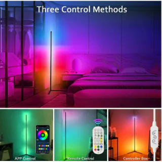 LED Floor Lamp RGB Corner Floor Lamp Color Changing Mood Lighting Standing  Lamp with Bluetooth App and Remote Control Dimmable/Music Sync/ Multi  Lighting Modes Atmosphere Lighting LED Lamp for Living Room, Bedroom