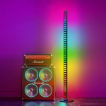 Music Sync RGB LED Rainbow Light Bars Corner Floor Lamp