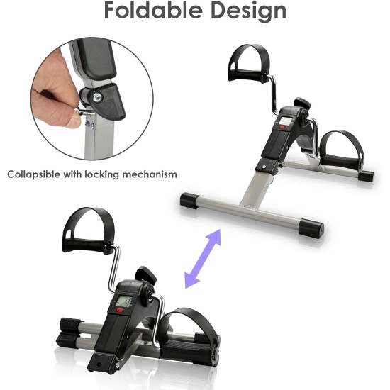 Foldable Exercise Pedal Bicycle Trainer 