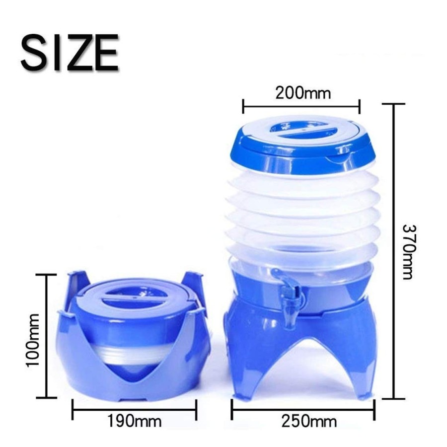 Water Container Collapsible Water Storage Bucket 5.5L