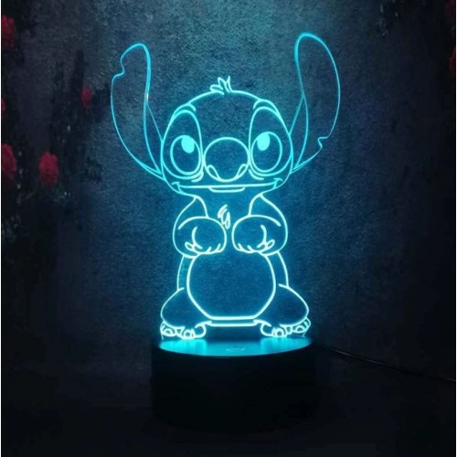 Stitch Night Light, 16 Colors Conversion with Remote Touch Anime Lamp