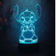 Stitch Night Light, 16 Colors Conversion with Remote Touch Anime Lamp