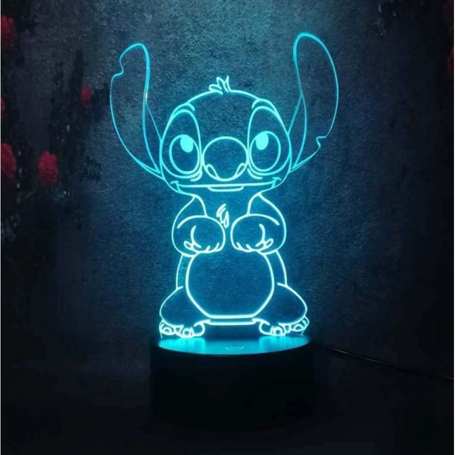 Stitch Night Light 16 Colors Lamp with Remote