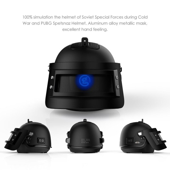 GameSir GB98k Portable Bluetooth Speaker PUBG Helmet Level 3 - Black