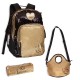 Hello Kitty Gold Backpack 18"