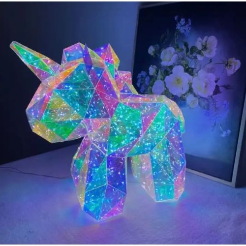 Shiny Unicorn Lamp Glow LED Light 40cm