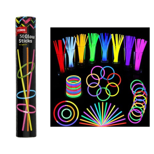 50PCS Glow Sticks Party Packs