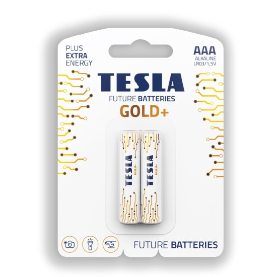 Tesla Batteries AAA GOLD+ - 2 Pieces