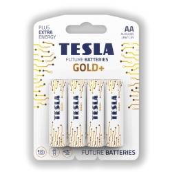 Tesla Gold Blister Foil Battries AA- 4 Pieces Tesla Gold Blister Foil Battries AA- 4 Pieces