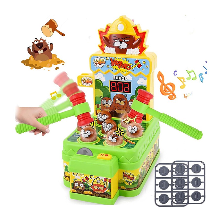 Music Knocking Mini Arcade Toy with 2 Hammer Music Knocking Mini Arcade Toy with 2 Hammer