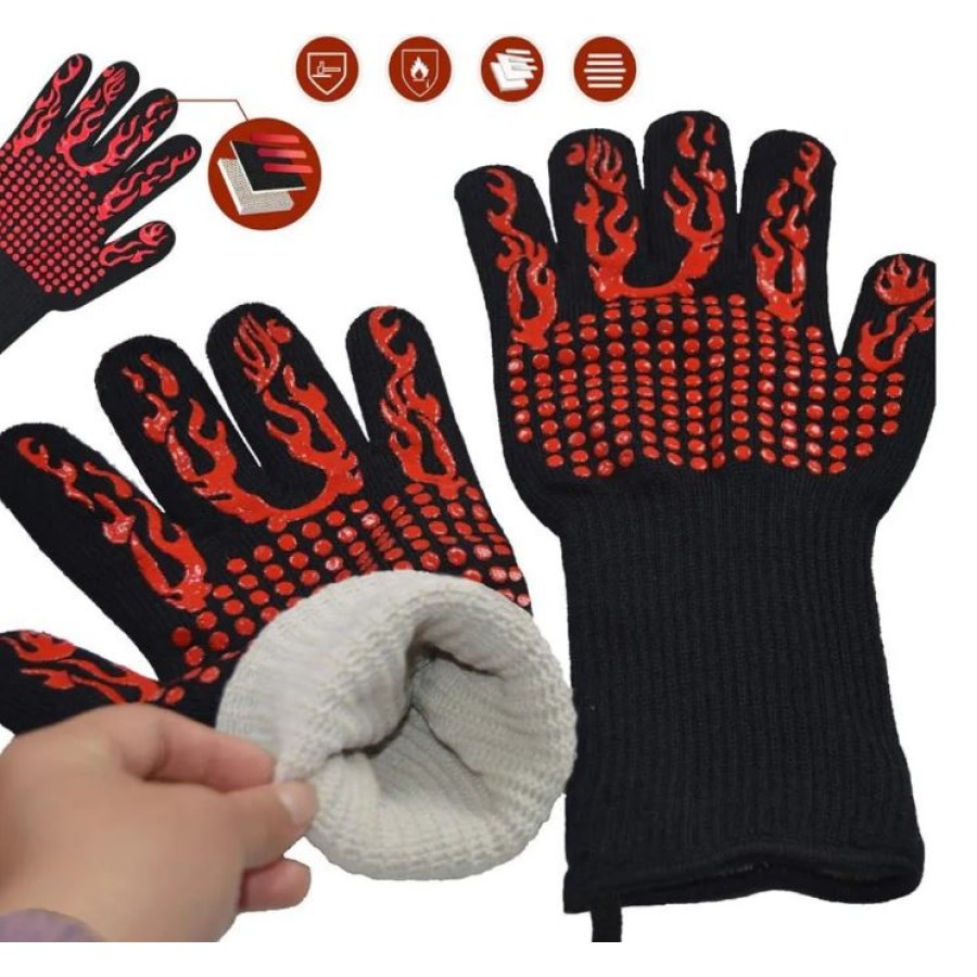 Hight Heat Resistant Gloves for Cooking BBQ 2pcs