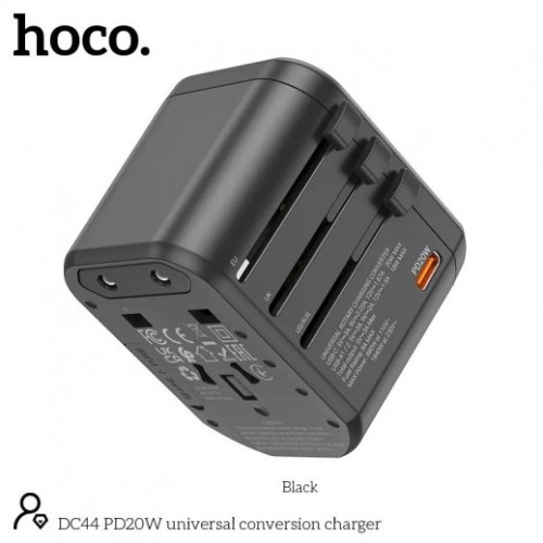 hoco DC44 4 in 1 Universal 1840W Adaptor with 20W Quick Smart Charger