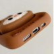 Labubu iPhone 16 Pro Case with Built-in Handle - Brown