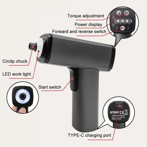 Rechargeable Electric Screwdriver Electrical Kit (KCS635)