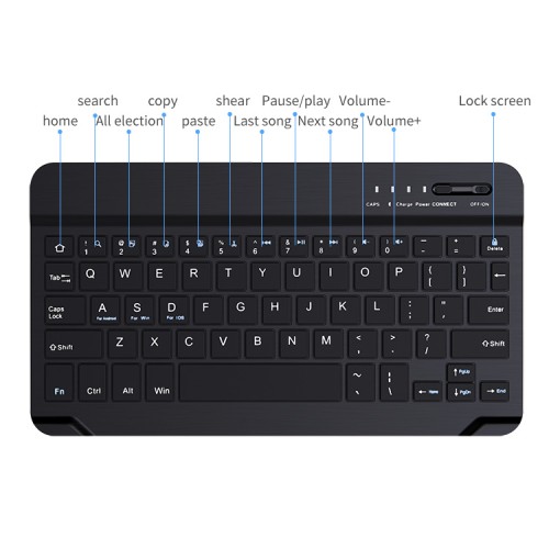 KAKU Universal Bluetooth Wireless Keyboard - Arabic/English