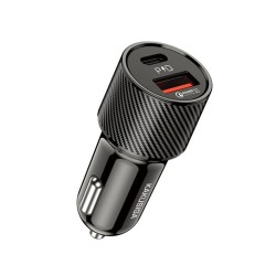 KAKUSIGA KSC-677 QC3.0 USB-C PD fast car charger in-car charger 38W