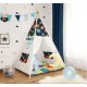 Children’s Foldable Play Tent | Indoor Teepee Toy Tent 12057 (Without Toys)