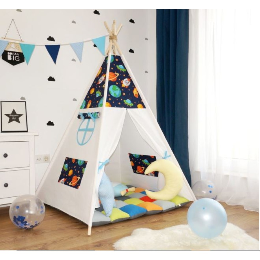 Children’s Foldable Play Tent | Indoor Teepee Toy Tent 12057 (Without Toys)