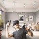 Kiwi Design Silent VR Cable Management Pulley System Foor Oculus Quest 2 - 1 Pcs White